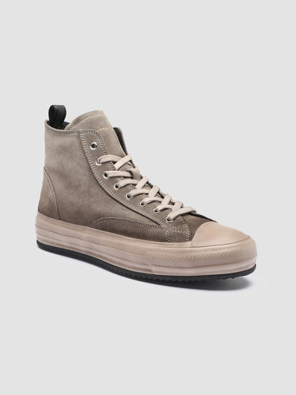 MES 011 - Taupe Suede High-Top Sneakers Men Officine Creative - 3