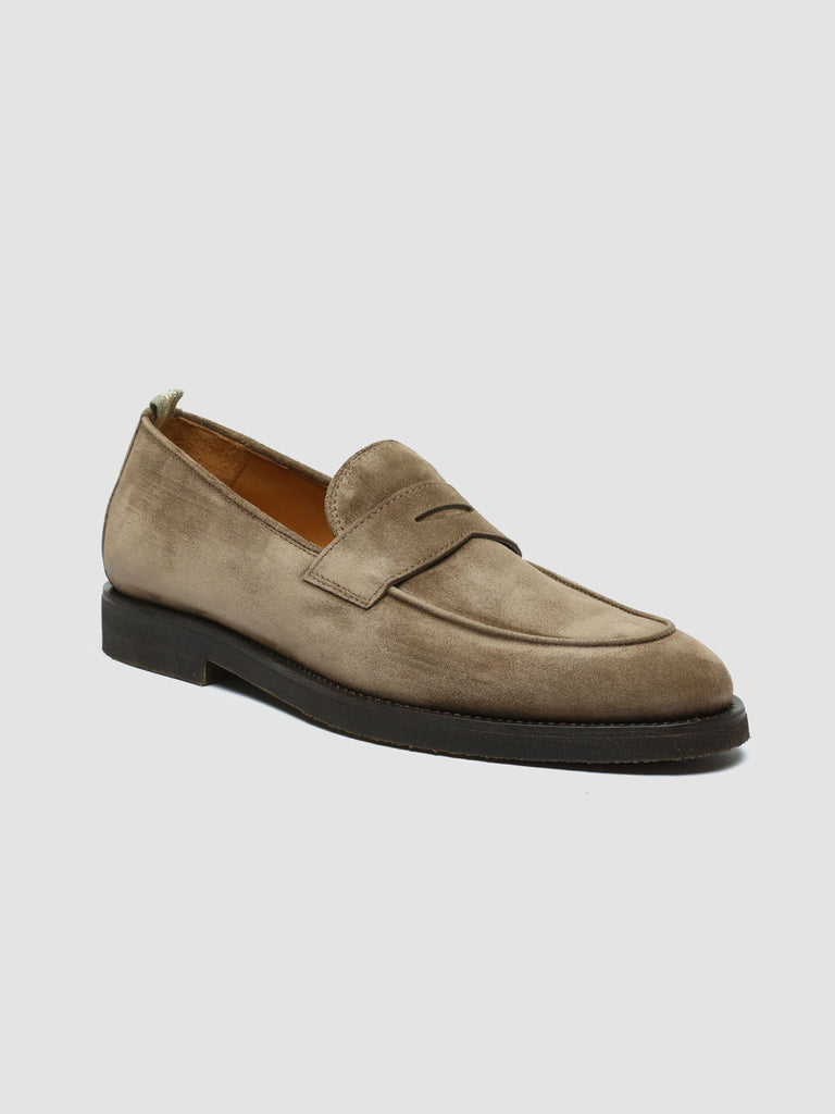 OPERA FLEXI 101 - Taupe Suede Penny Loafers men Officine Creative - 3