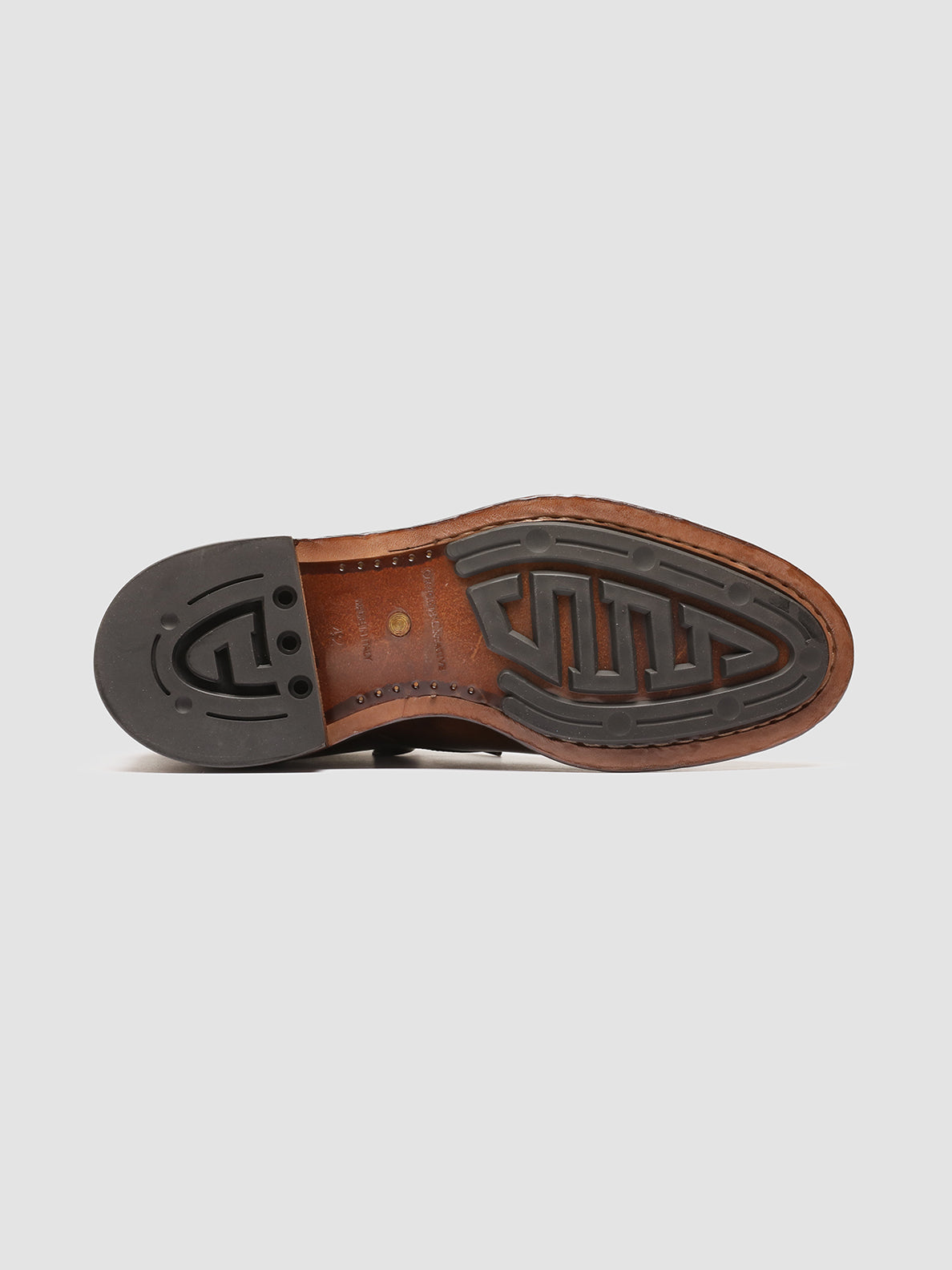 TEMPLE 002 - Brown Leather Lace Up Boots men Officine Creative - 5