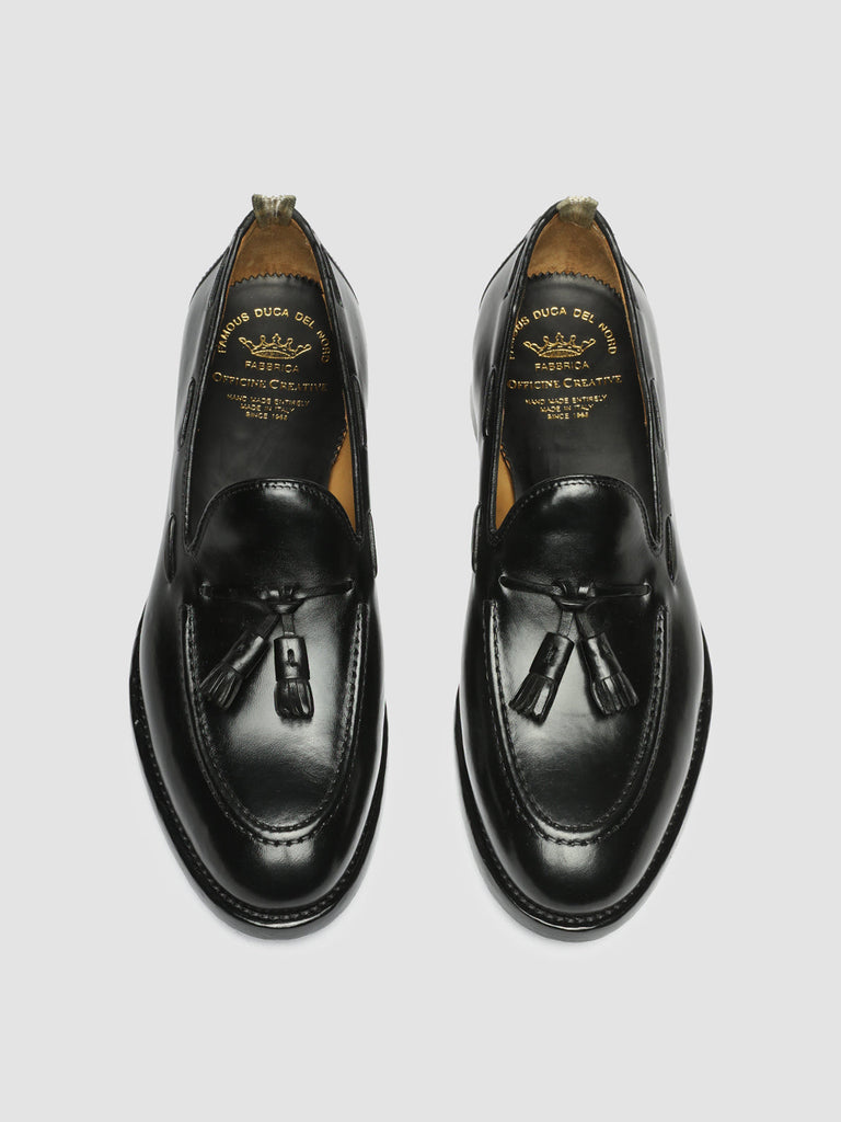 TULANE 001 - Black Leather Tassel Loafers men Officine Creative - 2