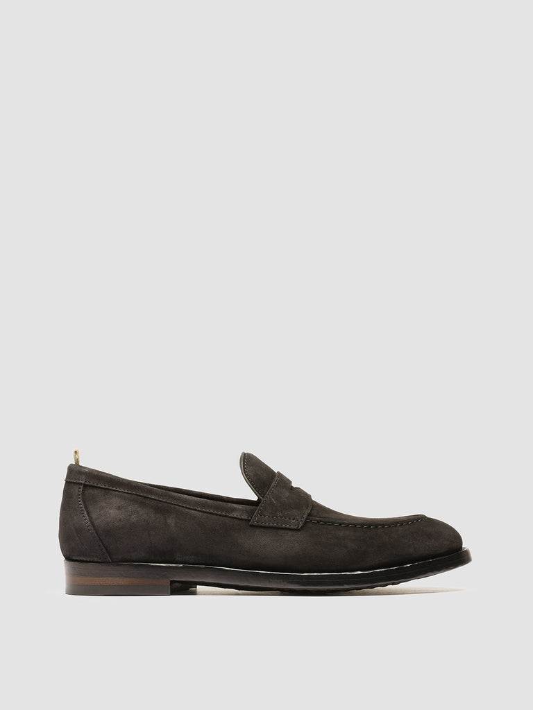 TULANE 002 - Brown Suede Penny Loafers men Officine Creative - 1