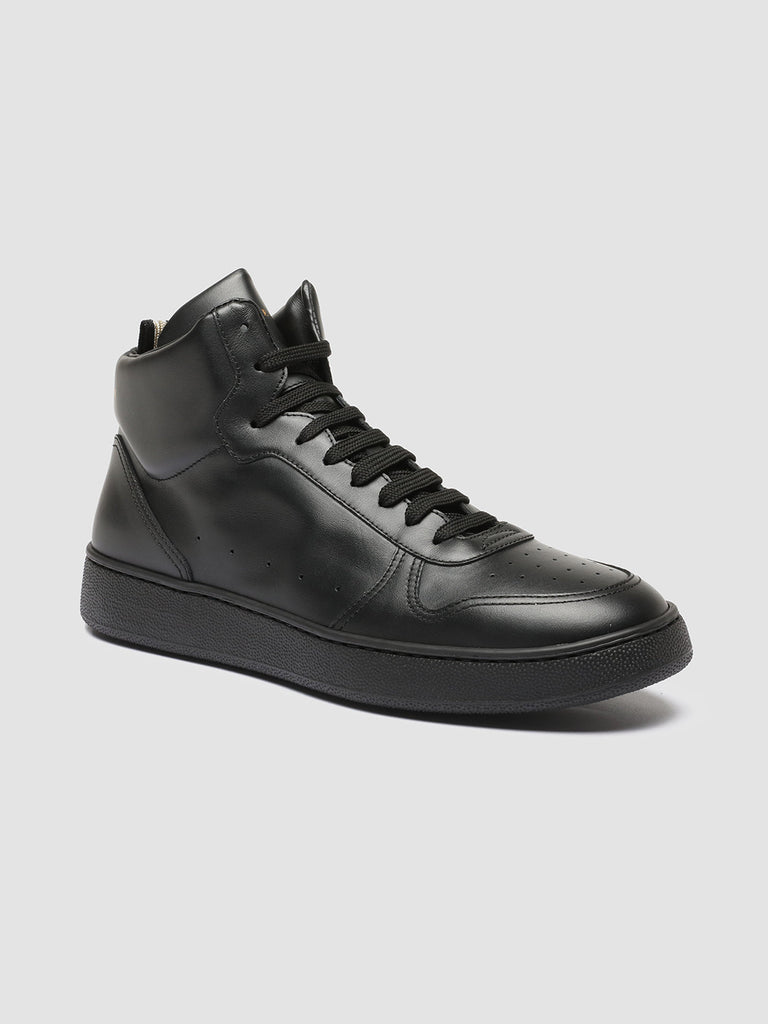 MOWER 012 - Black Leather High Top Sneakers men Officine Creative - 3
