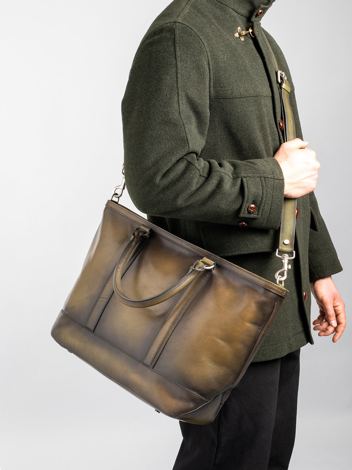 QUENTIN 008 - Blue Leather Tote Bag  Officine Creative - 7