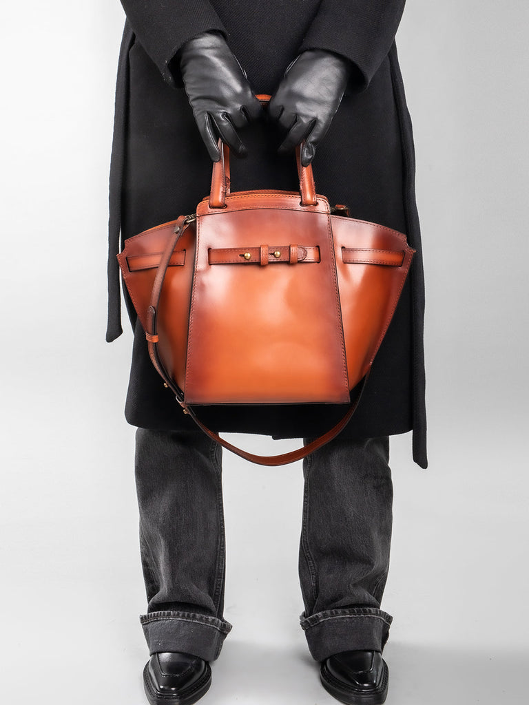 SADDLE 07 - Black Leather Tote Bag  Officine Creative - 5