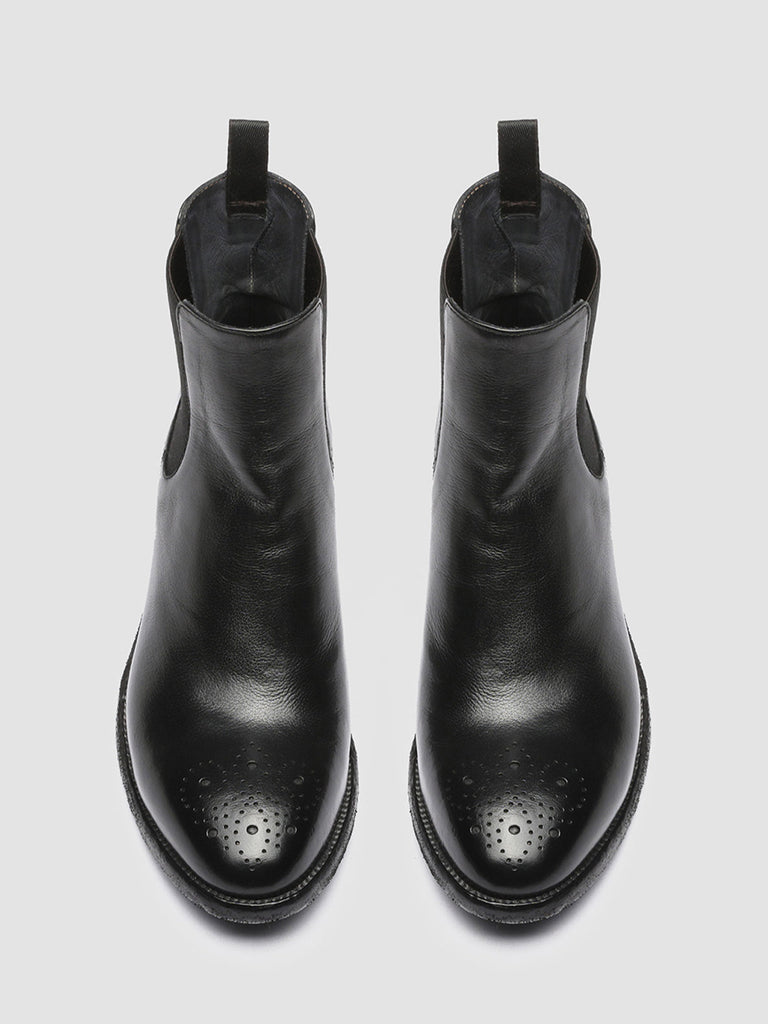 SELINE 002 - Black Leather Chelsea Boots Women Officine Creative - 2