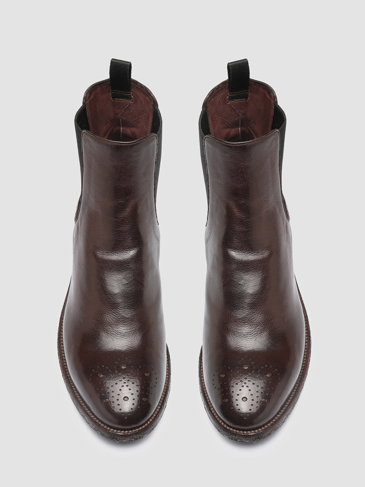 SELINE 002 - Brown Leather Chelsea Boots Women Officine Creative - 2