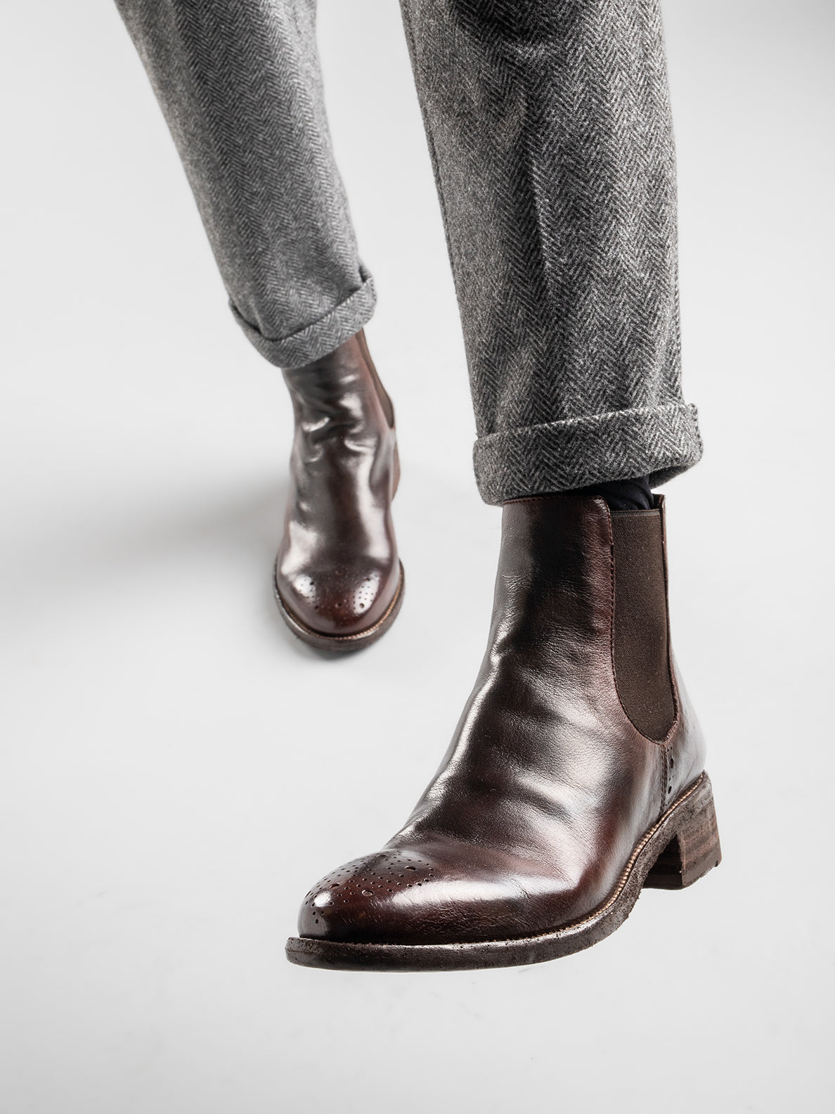 SELINE 002 - Blue Leather Chelsea Boots Women Officine Creative - 6