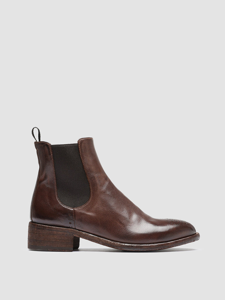 SELINE 002 - Brown Leather Chelsea Boots Women Officine Creative - 1