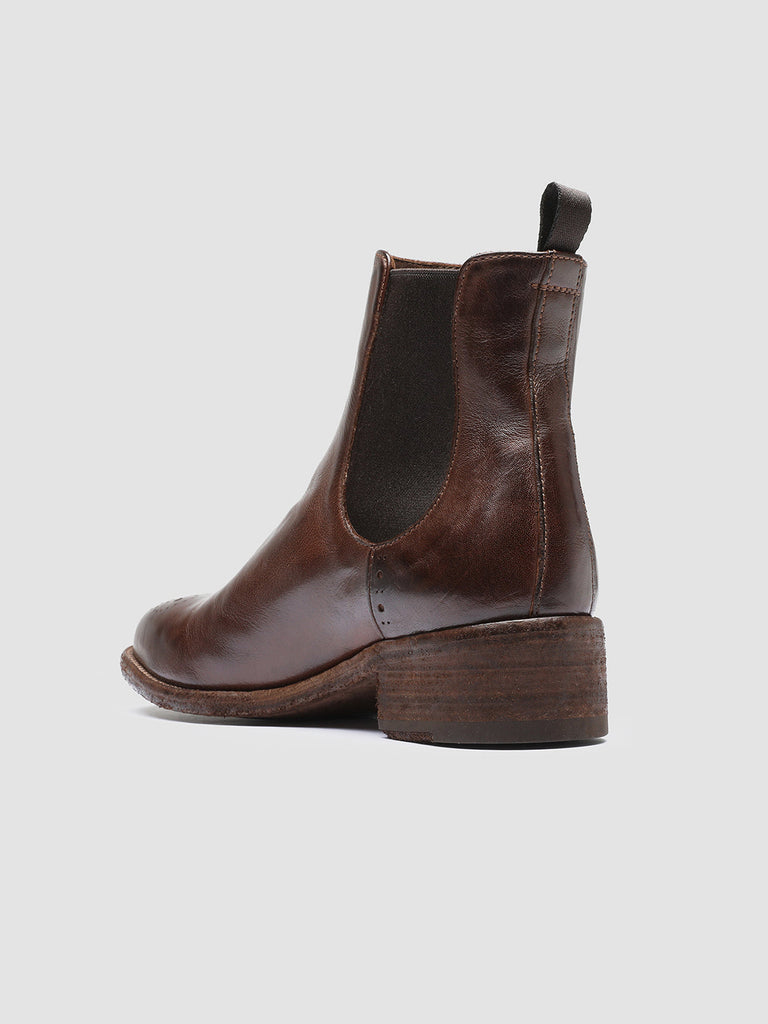 SELINE 002 - Brown Leather Chelsea Boots Women Officine Creative - 4