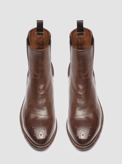 SELINE 002 - Brown Leather Chelsea Boots Women Officine Creative - 2