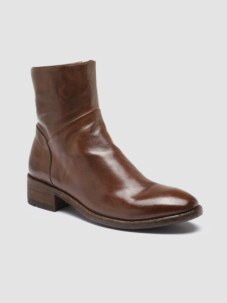 SELINE 020 - Brown Leather Ankle Boots Women Officine Creative - 3