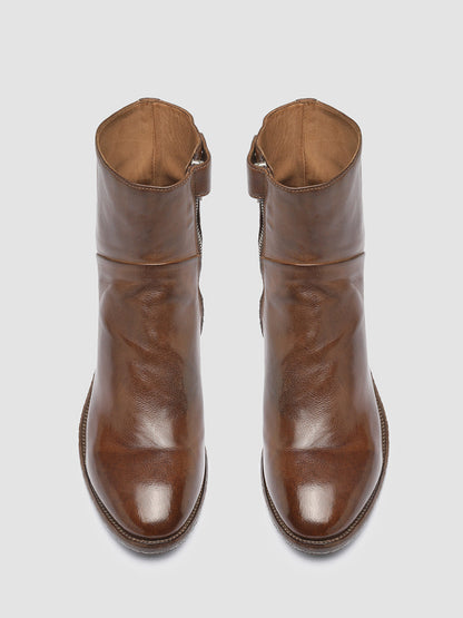 SELINE 020 - Brown Leather Ankle Boots Women Officine Creative - 2