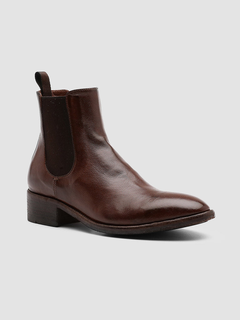 SELINE 005 - Brown Leather Chelsea Boots Women Officine Creative - 3