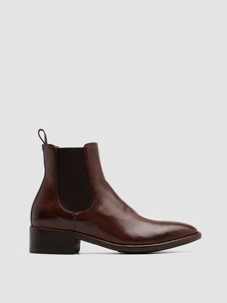 SELINE 005 - Brown Leather Chelsea Boots Women Officine Creative - 1