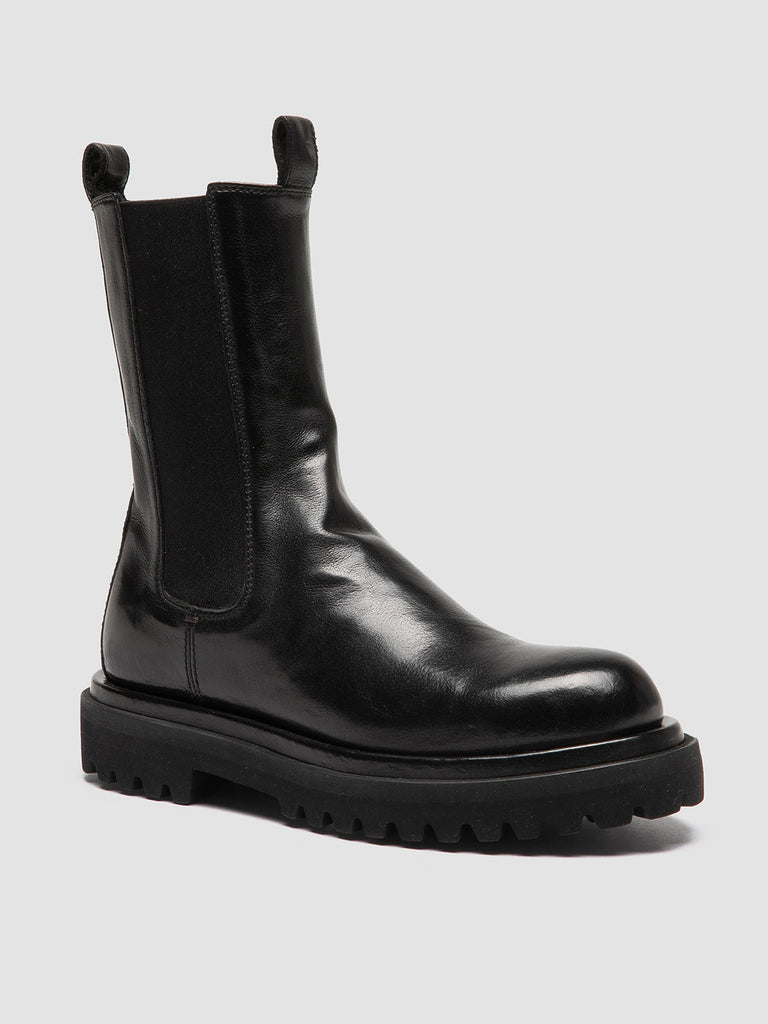 WISAL DD 107 - Black Leather Chelsea Boots women Officine Creative - 3